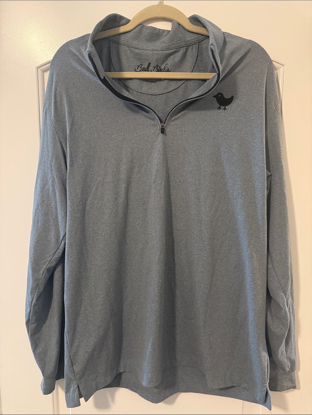 Bad Birdie Light Heather Blue Quarter-Zip Golf